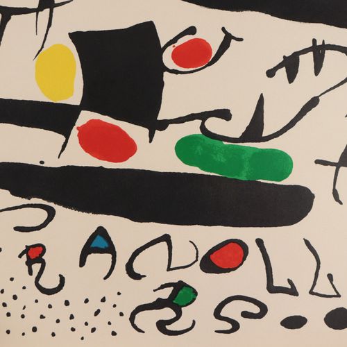 Ausstellungsplakate - Miró, Joan 2 pezzi composti da: 1x "Homenatge a Joan Prats&hellip;