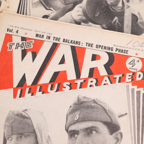 Hefte 2.WK Journaux illustrés 1939-41, 11 pcs., 2ème Guerre Mondiale, "THE WAR I&hellip;
