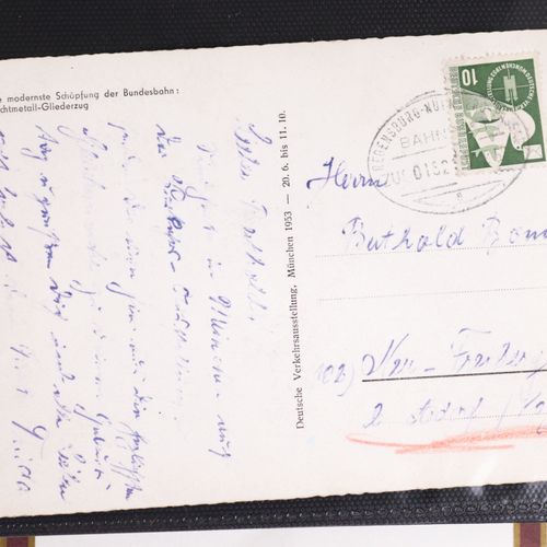 Konvolut 1 album, cartes postales modernes, documents de Nuremberg, enveloppes p&hellip;