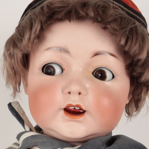 Große Bisk.-Porzellankopf- Puppe Boy acc. To "Made in Germany", No. "98/132", ma&hellip;
