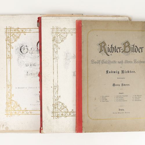 Ludwig Richter - Konvolut 3 pcs. Comprenant : 1x Scherer, Georg (éd.) : "Richter&hellip;