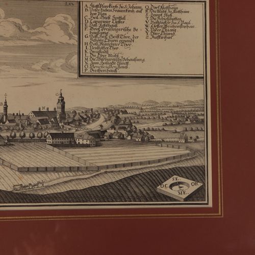 Erding - Gesamtansicht "Statt Erding", vue générale de la ville avec indication &hellip;