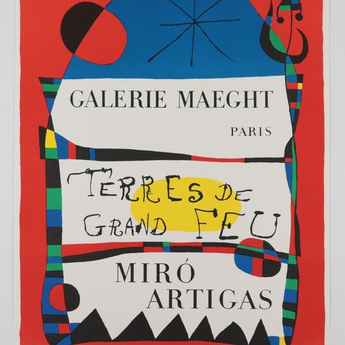 Ausstellungsplakat - Miró, Joan 1893 Barcelone - 1983 Palma de Mallorca, "Terres&hellip;