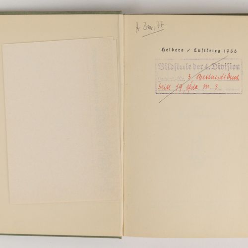 Bücher - Luftkrieg 2.WK 5 pièces, 1x Major Helders : "Luftkrieg 1936, die Zertrü&hellip;