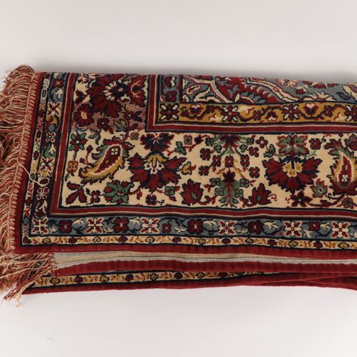 Decke/Überwurf Tissu mélangé, tissé, motif floral de tapis d'Orient, franges, en&hellip;