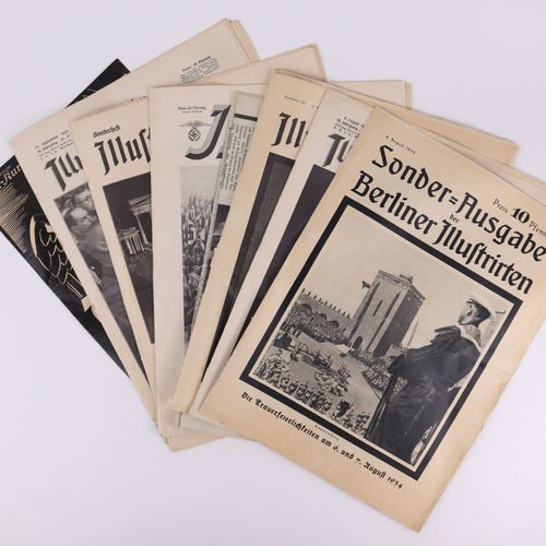 Hefte - 3. Reich 一批混合的杂志，如Münchner Illustrierte Presse, 1933/34, Berliner Illust&hellip;