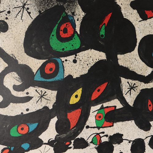 Ausstellungsplakate - Miró, Joan 2 pcs. Comprenant : 1x "Homenatge a Joan Prats.&hellip;
