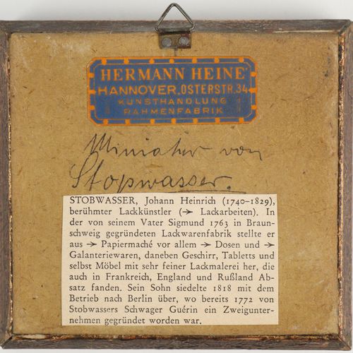 Stobwasser - Lackmalerei 1830 circa, probabilmente coperchio di una scatola di l&hellip;
