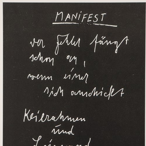 Beuys, Joseph 3 pièces, probablement des sérigraphies, dont : 1x "Kraftvergeudun&hellip;