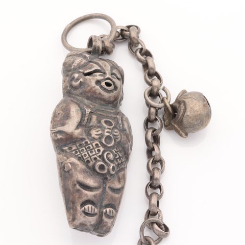 Konvolut probablement Chine, 1 bracelet, gravé, 2 amulettes/pendentifs, métal, a&hellip;