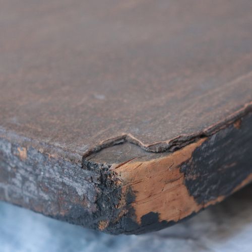 Holzpaneel vers 1900, Japon, incrustation d'os et de nacre, plaque de bois recta&hellip;