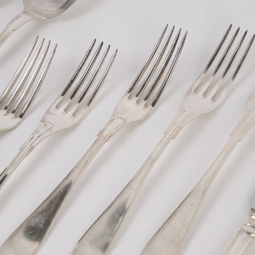 Restbesteck large rest of cutlery, consisting of: 15 pieces, WMF, silver plated &hellip;