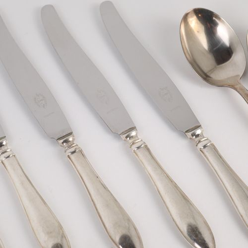 Restbesteck large rest of cutlery, consisting of: 15 pieces, WMF, silver plated &hellip;