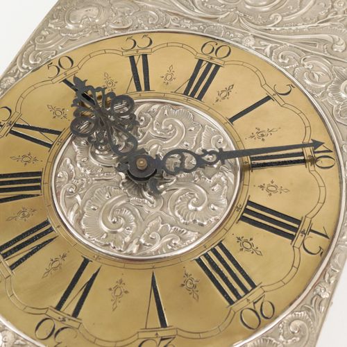 Wanduhr Wall clock after historical model, with relief rocaille decoration and b&hellip;