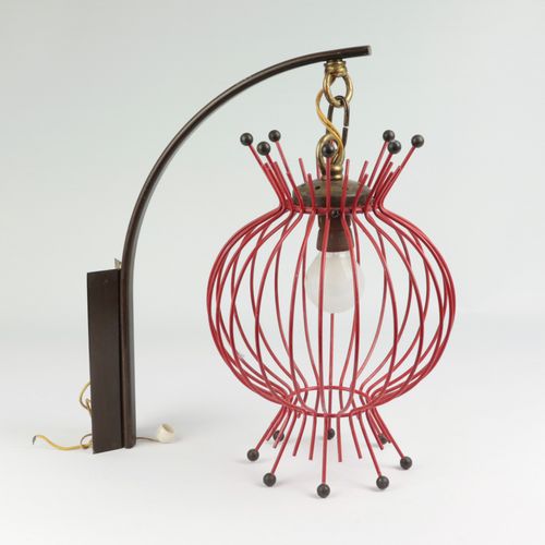 Wandlampe Metallo, monofiamma, nello stile di Mathieu Matégot, braccio del lampa&hellip;