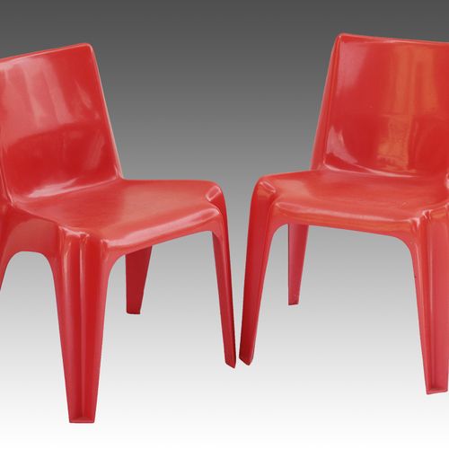 Bofinger - Paar Stühle Pareja de sillas apilables "BA 1171 (Bofinger)", diseño d&hellip;