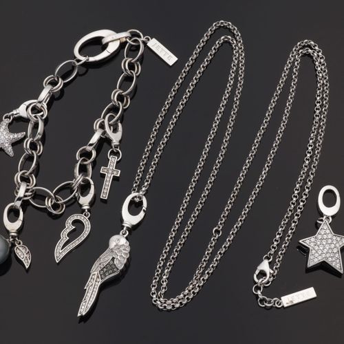 Jette Joop - Set2-pcs., silver 925, necklace and bracele…