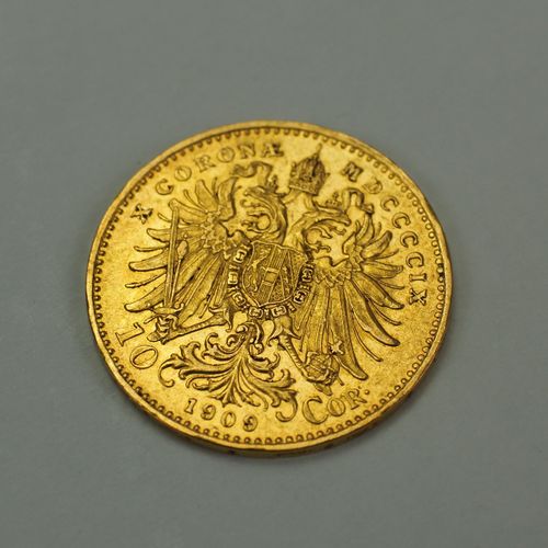 Null 
奥匈帝国：1909年10克朗--黄金。 
3,4 g. 

条件: I-II