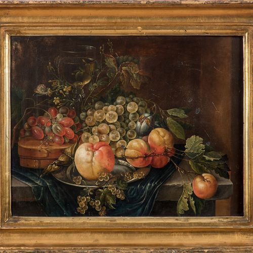 Null 
Kramer, Amalie
Placa de aceite/cobre. Plato con fruta y un vaso lleno, una&hellip;