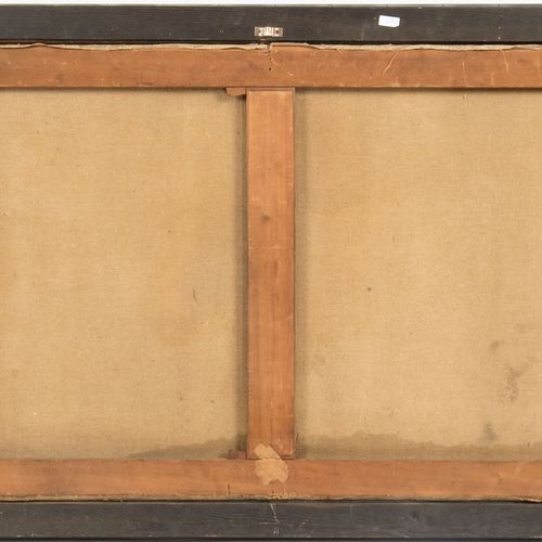 Null 
鲁根达斯，乔治-菲利普，归属（1666 - 1742）。
油/帆布。维也纳之战（金苹果），大型油画，82 x 163厘米。框架98 x 180厘米。