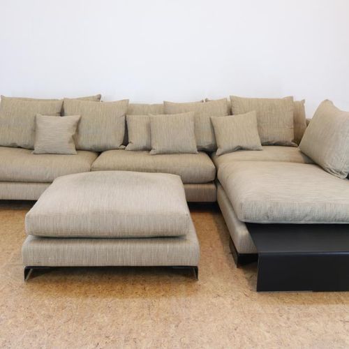 Flex-Form zithoek, model Long Island Flexform 2-part corner sofa with ottoman an&hellip;
