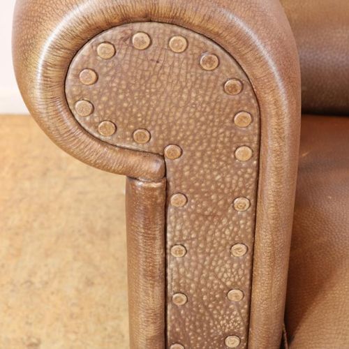 Baxter buffellederen bank Baxter buffalo leather 2-seater sofa with buttons, mod&hellip;