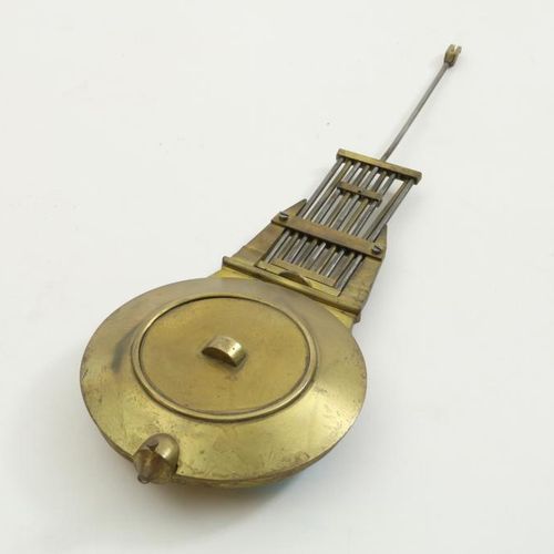 Gezwarte kolompendule Blackened wooden column pendulum, Napoleon III, 19th. Cent&hellip;