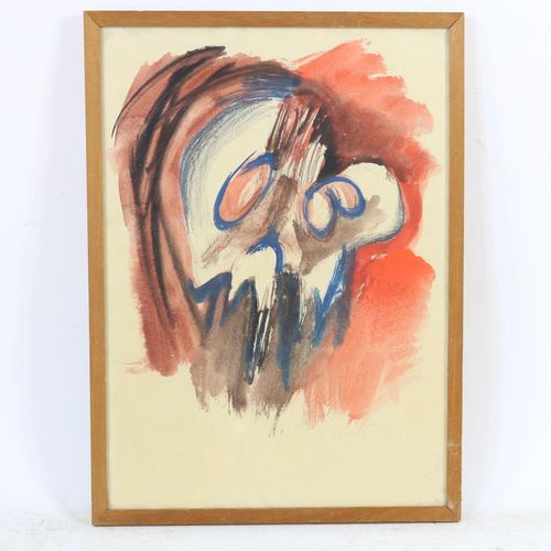Aquarel, onduid ges. 1968 Unknown, signed and dated l.R. Composition, mixed medi&hellip;