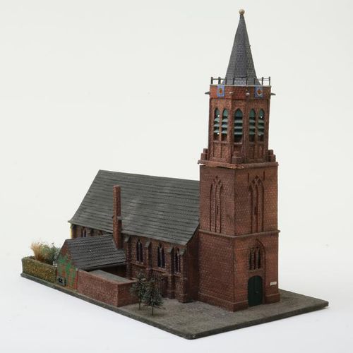 Schaalmodel: Johanneskerk Laren Maqueta de la iglesia de Laren, h. 54 cm.Maqueta&hellip;