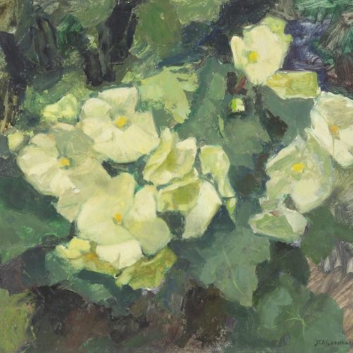 Goedhart, Jan. Bagonia's bloemstilleven GOODHART JAN (1893-1975), signe à droite&hellip;