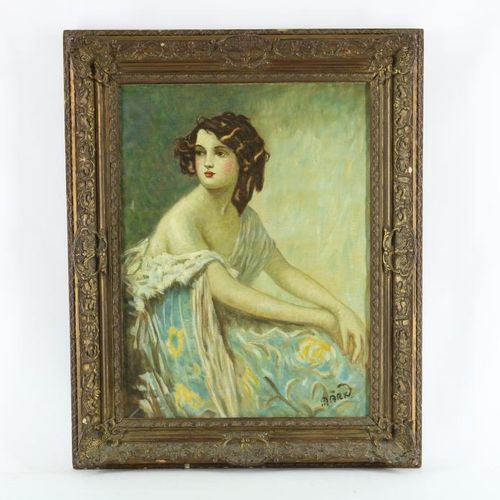 Mark, Louis. Portret van dame MARK LOUIS (1867-1942), firmato a sinistra, Ritrat&hellip;