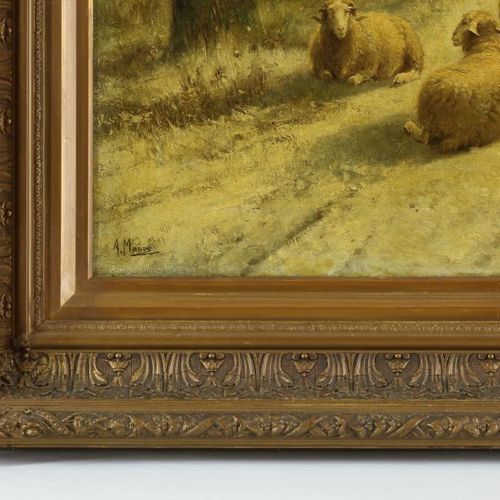 Mauve Anton, winterlandschap Mauve Anton (1838-1888), b.L. Sig. Sheep and shephe&hellip;