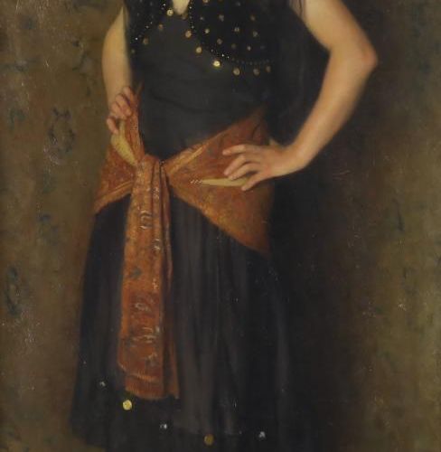 Goedhart, Jan. Portret GOODHART JAN (1893-1975), signed l.L., Portrait of gypsy &hellip;