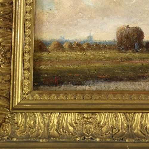 Mak, Pieter Johannes. Landschap MAK PIETER JOHANNES (1842-1929)，左手签名，风景，面板15 x 2&hellip;