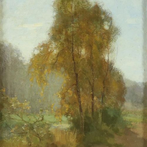 Noordijk, Willem. Bosgezicht NOORDIJK WILLEM FREDERIK (1887-1970)，签名，左上角，风景，面板40&hellip;