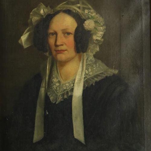 Onbekend, stel portretten 未知，未署名的19世纪绅士和女士的肖像，帆布66 x 56厘米。(挂件)未知，未签署。19世纪一位绅士和一位&hellip;