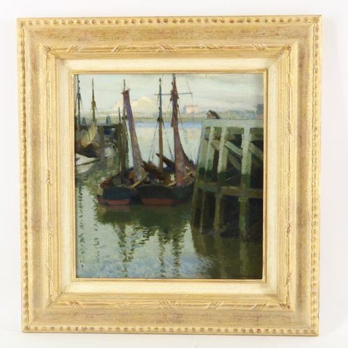 Maurice SIJS, boten aan kade SIZE MAURICE (1880-1972), signed. R.U. Boats on the&hellip;