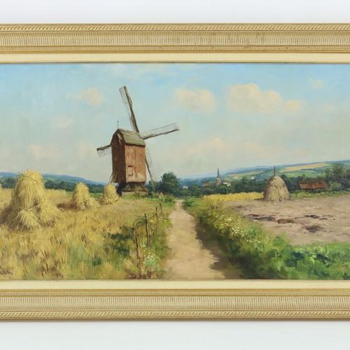 Been, Daniel, molen in landschap BEEN DANIEL (1885-1967), sig. L.L. "Mühle bei N&hellip;