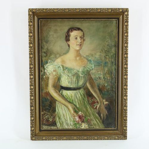 Mark, Louis. Portret van dame MARK LOUIS (1867-1942), signé à droite, Portrait d&hellip;