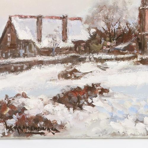 Kranenburg, Hendrik. Winterlandschap KRANENBURG HENDRIK CORNELIS (1917-1997), si&hellip;