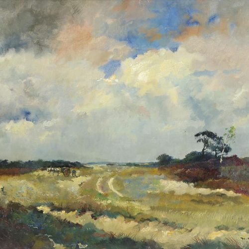 Groen, Hendrik Pieter, heide, doek GREEN HENDRIK PIETER 1886-1964，签名：R.R. 石楠风景，画&hellip;