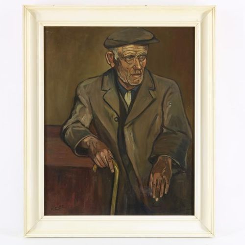 Daniels, Willem. Portret van man DANIELS WILLEM (1893-1961), signe à gauche, Por&hellip;