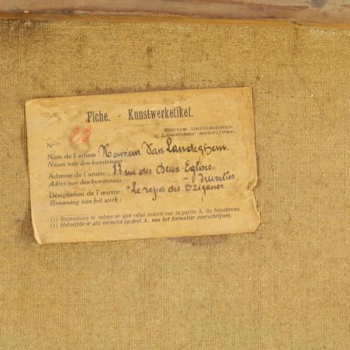 Landeghem, Gaston van. 'Zigeuners' LANDEGHEM GASTON VAN (1883-1948), sign. L.R.,&hellip;