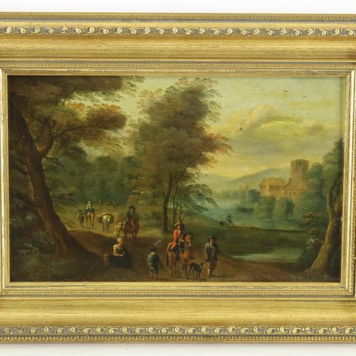 Onbekend, 18e eeuw, landschap UNKWOWN, sin firma. Siglo XVIII, Paisaje, 23 x 35 &hellip;