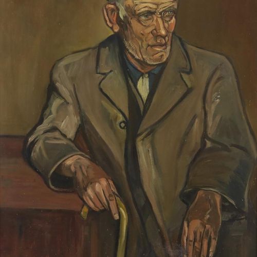 Daniels, Willem. Portret van man DANIELS WILLEM (1893-1961)，左手签名，肖像，画布73 x 57 cm&hellip;