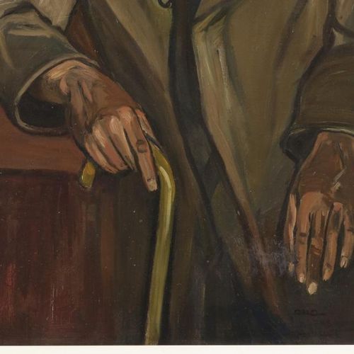 Daniels, Willem. Portret van man DANIELS WILLEM (1893-1961)，左手签名，肖像，画布73 x 57 cm&hellip;