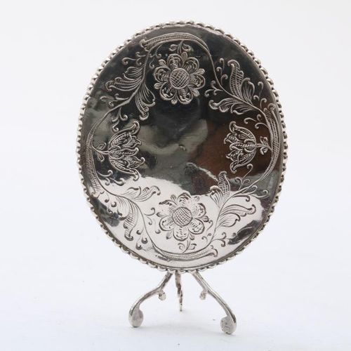 Zilveren miniatuur klaptafel, A vd Hoeff Tavolo pieghevole olandese in miniatura&hellip;