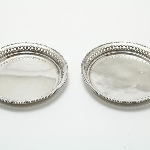 Zilveren flessenbakken Vassoi portabottiglie in argento peso lordo 217gr.Vassoi &hellip;