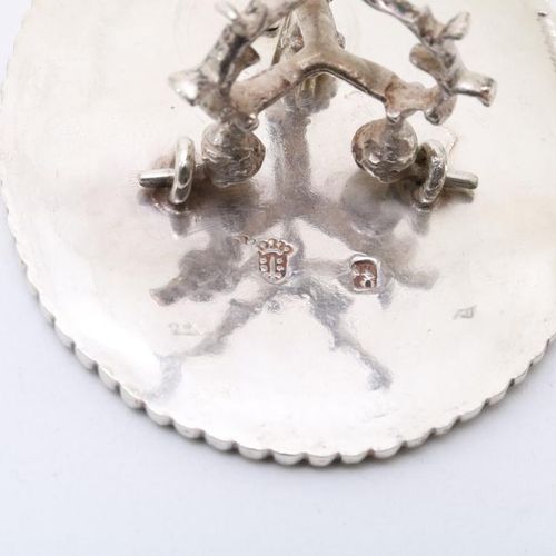 Zilveren miniatuur klaptafel, A vd Hoeff Niederländischer Miniatur-Klapptisch au&hellip;