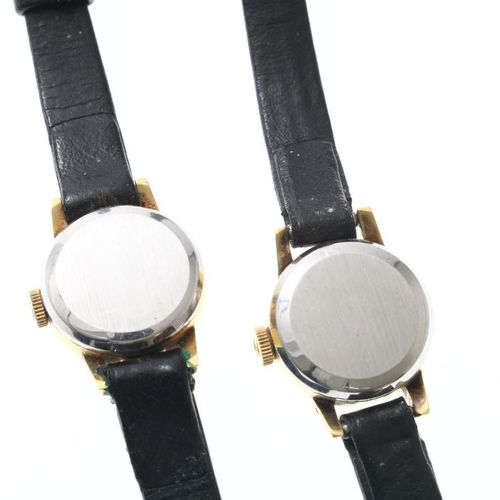 OMEGA, 2 dames polshorloges OMEGA, lady matic 2 montres-bracelets pour dames ave&hellip;